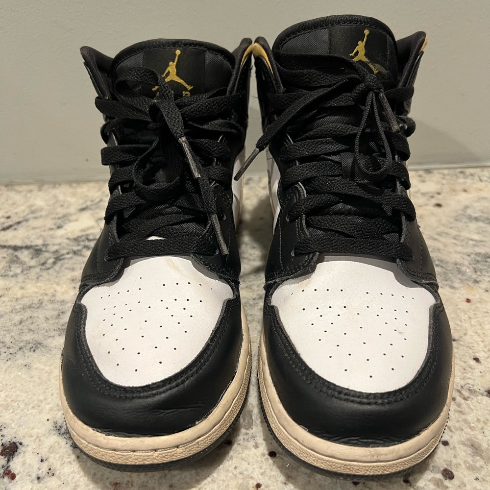 Air Jordan’s - Black, White, Gold